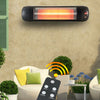 Aluminium Wall Mount Patio Heater Ajustable Power Infrared Outside Garden Warmer