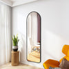 120cm Tall Full Length Arched Wall Mirror Metal Frame Cloakroom Dressing Mirrors