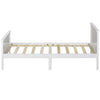 Wooden Bed Frame 3ft Single Size Bed Solid Pine Wood Bed with Headboard NS