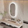 Oval Dimmable LED Backlit Bathroom Mirror Energy Saving Defog Wall Vanity Mirror