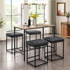 Bar Stools 2pcs Stool for Kitchen Counter Backless Industrial Stool Dining Cafe