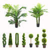 1/2Pcs Artificial Topiary Ball Green Plant Boxwood Potted Tree Indoor Outdoor UK