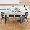 Modern Slate Marble Dining Table Black Trestle Base Rectangle Table Desk Office
