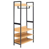 Metal Hat and Coat Stand Wood Bench Clothes Shoe Rack Hanger Bar Organiser Shelf