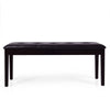 Upholstered PU Bench Button Tufted Multipurpose Bench W/Padded Seat for Bedroom