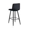 2 Pcs Bar Stools Breakfast Pub Chair Velvet Metal Legs Kitchen 65 cm Seat High
