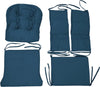 ONPNO Replacement Velvet Cushions 5PCS Set for Glider Rocking Chair and Stool