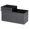 Folding Storage Ottoman w/Lift Top Bed End Bench w/80L Large Storage Space
