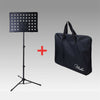 Heavy Duty Sheet Music Stand Adjustable Tripod Orchestral Sheet Holder with Bags