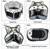 S/M/L Pop-up Pet Tent Portable Pet Fence Dog Cat Pen Fabric Kennel Cage Crate