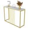 Marble Effect Console Table & Gold Metal Leg Wall Corridor Entrance Sofa Table