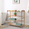 4 TIERS BAMBOO SHOE RACK FOOTWEAR ORGANISER WOODEN STORAGE SHELVES STAND