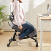 Kneeling Chair w/Mesh Back Support&Wheels Adjustable Posture Computer Desk Chair