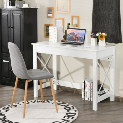 Modern Computer Desk X-shape Writing Workstation Home Office Laptop PC Table
