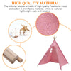 Kids Teepee Wigwam Childrens Play Tent Boys Girls Garden Indoor Toy 100% Canvas