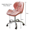 Faux Leather Computer Desk Office Chair Lift Swivel Small Adjustable Chrome Legs