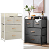 Fabric Chest of 2/3/4/5/7/8 Drawers Cabinet Bedside Table Organiser Storage Unit