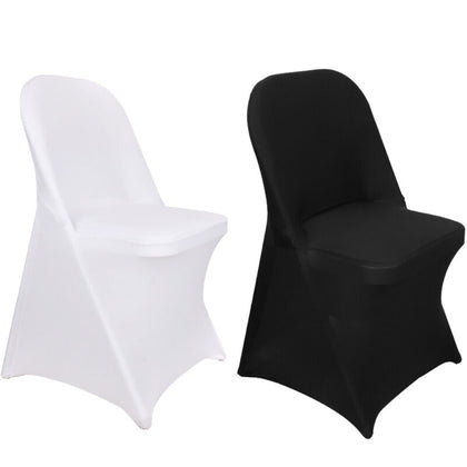 10PCS Folding Stretch SPANDEX Chair Cover Wedding Banquet Reception Decorations