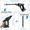 Cordless High Pressure Power Washer Spray Gun Trigger Water Clean Jet Nozzles