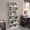 Bookcase Bookshelf Tall Wooden 6 Tier Display Shelf for Living Room Office White