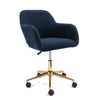 Home Office Study Desk Chair 360° Swivel Height Adjustable Computer Chair Blue
