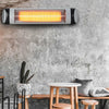 Aluminium Wall Mount Patio Heater Ajustable Power Infrared Outside Garden Warmer