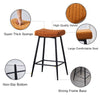2/4PCS Bar Stools Breakfast Stool Kitchen Bar High Chairs Velvet Seat Metal Legs