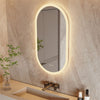 Framless LED Illuminated Bathroom Mirror Vanity Make Up Dressing Mirror with Pad