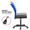 Mesh Adjustable Height Lumbar Support Ergonomic Armless Swivel Home Office Chair