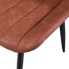 Dining Chairs Set of 2 Faux Leather Kitchen Chairs with Metal Legs Restaurants