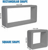 Set of 3 Cube Rectangle Wall Mounted Floating Shelves Shelf Hanging Book Display