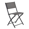 3pc Black Outdoor Garden Metal Folding Table And Chairs Furniture Set Patio
