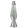 Large Glitter Silver Base Lava Lamp Motion Wax Liquid Relaxation Light Gift 15’’
