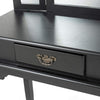 Dressing Table With Mirror, Modern Makeup Table, Black Makeup Dressing Table