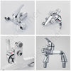 Modern Bathroom Chrome Sink Bath Filler Tap Shower Mixer Taps with Handset Hose