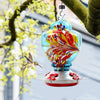 Garden Birds Feeders Attractive Design Glass Beautiful Bird Water Feed Container