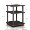 Furinno 15095CC/GY Turn-N-Tube Easy Assembly Multipurpose Shelf, Espresso