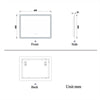 Bluetooth Bathroom Mirror with LED Light 3 Colors Touch Sensor Demister Pad