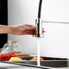 Mixer Tap Swivel Mono Lever Pull Out Hose Spray Chrome Sink Taps Modern Style