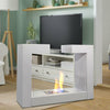 Bio Ethanol Fireplace with Adjustable Flames Floor/Tabletop Heater Fireplace NEW