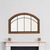 Rustic Arch Wood Frame Window Mirror Wall Mount Home Hallway Bedroom Art Decor