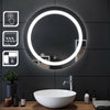 Energy-saving Round LED Bathroom Mirror with Intelligent Touch Sensor / Demister