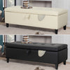 Faux Leather Ottoman Storage Box Chesterfield Blanket Box Pouffe Bench Footstool