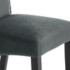 2/4x Grey Dining Chairs Kitchen Seat High Back Velvet Upholstered Knocker Back