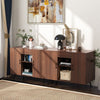 Kitchen Buffet Sideboard Modern Buffet Server Cabinet w/ Removable Wine Rack