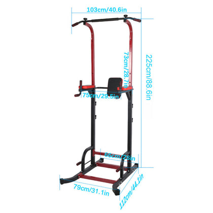 Steel Pull Up Bar Bars Trainer Station Home Strength Workout Exercise Fitness