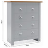 Chest of Drawers Bedside Cabinet Storage Wooden Modern Bedroom Furniture Home