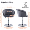 1 Pcs Salon Barber Chair Faux Leather / Velvet Seat Gas Lift Adjustable Stool