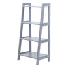 4 Tier Grey Wooden Ladder Shelves Storage Shelf Racks Display Bathroom Shelve