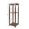 Vintage Carving Art Bamboo Tall Plant Stand Pot Holder Home Side Table End Table
